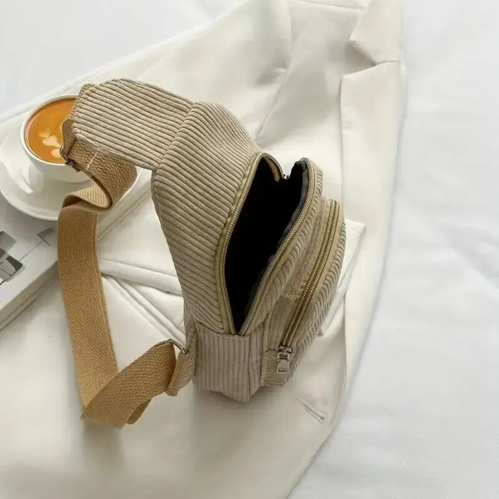 Bolsa crossbody de veludo vint - Sling Backpack Shoulder avaliação e preço